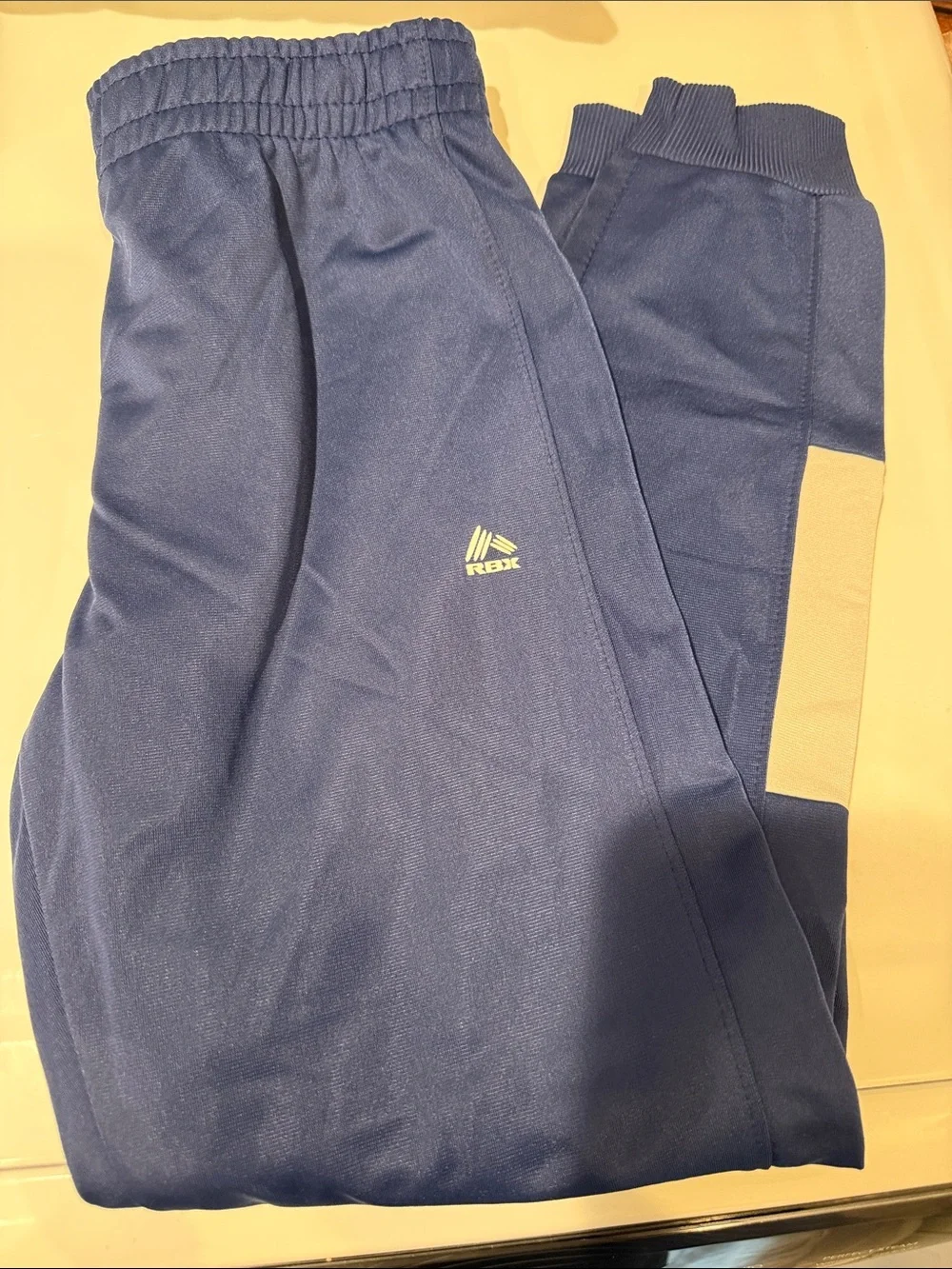 Boys Blue Athletic Track Pants